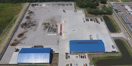Scrap Processors Inc - Top View of Facility
